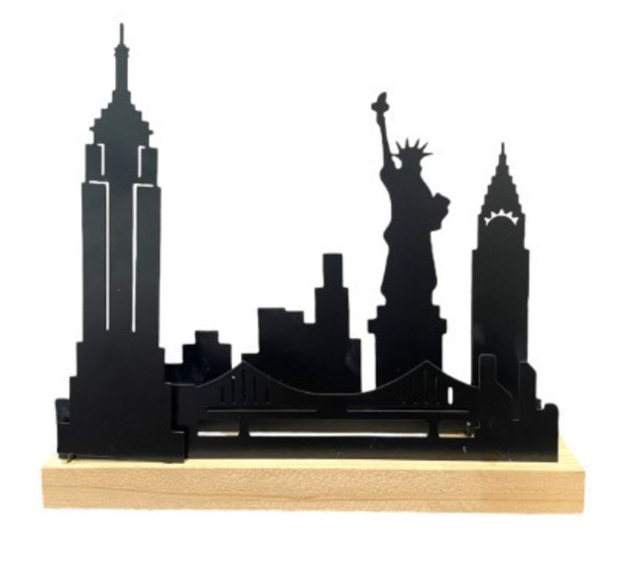 DECORATION CITY BOIS ET METAL