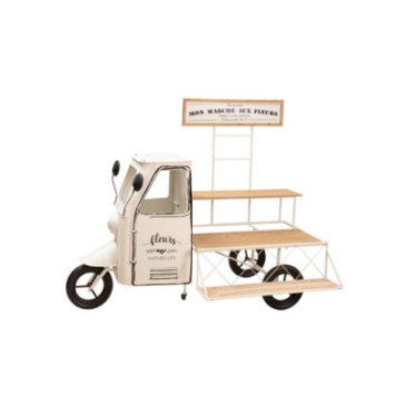 CAMION PORTE PLANTES BLANC