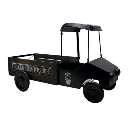 MINI CAMION PORTE PLANTES NOIR