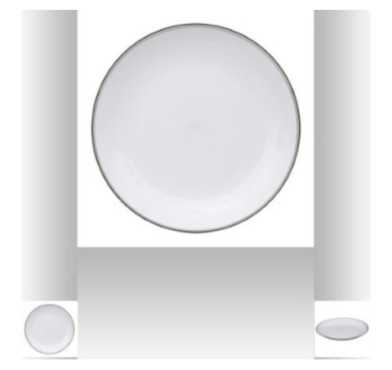 ASSIETTE CREUSE CHAR SQUARE