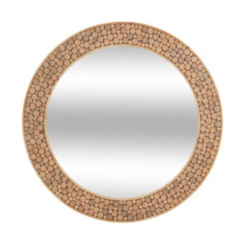 MIROIR ROND EN BOIS ANOKI