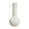 VASE EN ZINC COLORIS BLANC