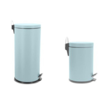 LOT DE 2 POUBELLES BLEUES