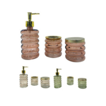 SET DE 3 ACCESSOIRES EN VERRE