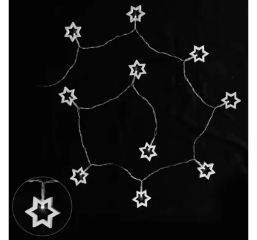 GUIRLANDE ETOILE 10 LED 1.35M