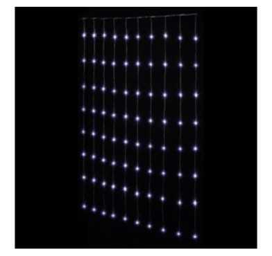 RIDEAU LUMINEUX 150LED BLANC