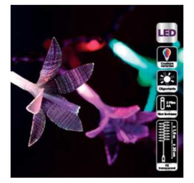 GUIRLANDE INTERIEUR 20 FLEURS