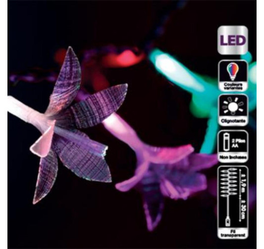 GUIRLANDE INTERIEUR 20 FLEURS