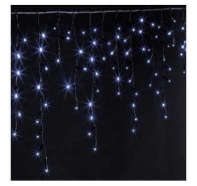 RIDEAU STALACTITE 120LED BLANC