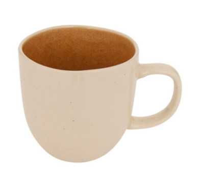 MUG L WONJA OCRE ET CREME 44CL