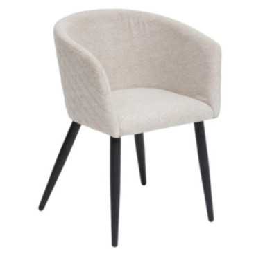 FAUTEUIL EN TISSU BEIGE