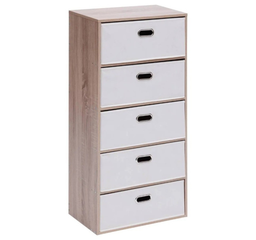 COMMODE 5 TIROIRS EN TISSU