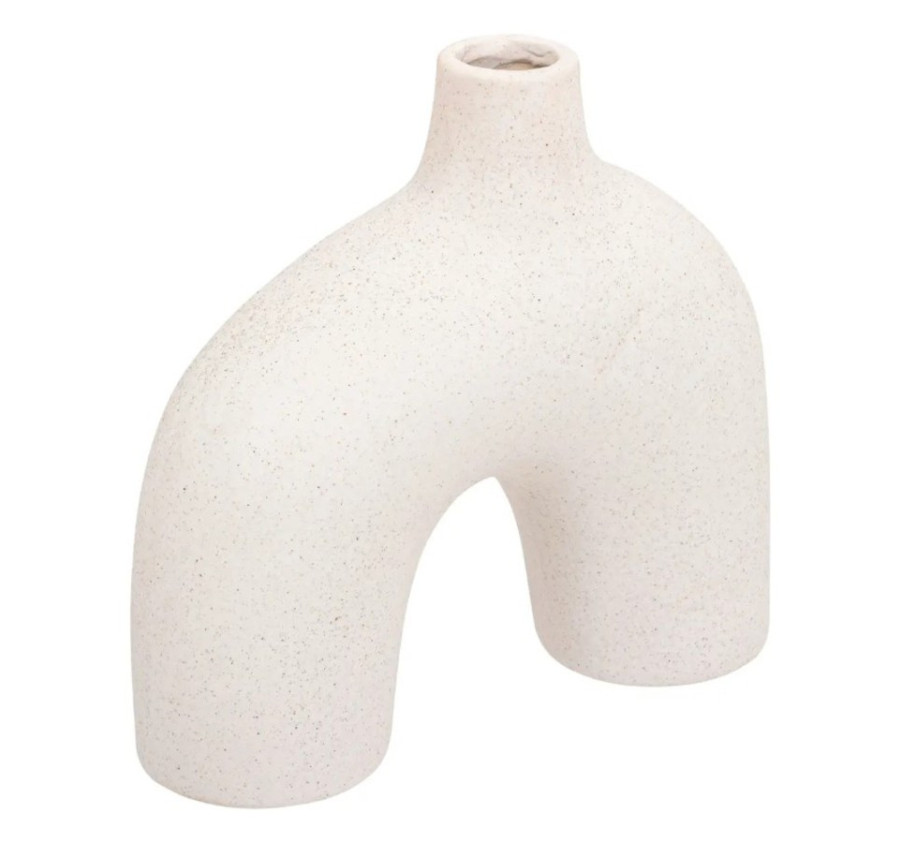 VASE ARC SABLE BLANC ASY