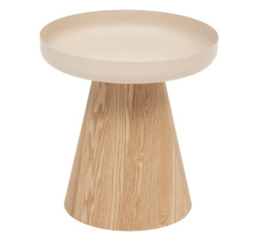 TABLE A CAFE EN BOIS ET ARGILE