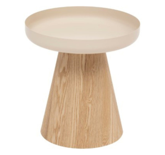 TABLE A CAFE EN BOIS ET ARGILE