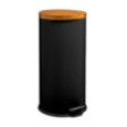 POUBELLE MET 30L NATUREO NOIR