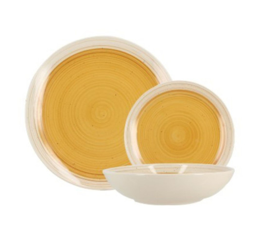 SERVICE 12 PCS JAUNE GRES