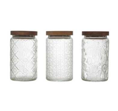 BOCAL A RELIEFS AVEC COUVERCLE