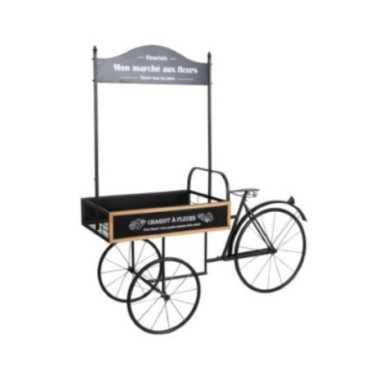 TRICYCLE PORTE PLANTE NOIR