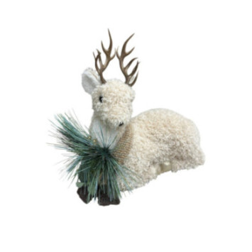 CERF ALLONGE AVEC ECHARPE