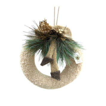 COURONNE DE NOEL AVEC NOEUD