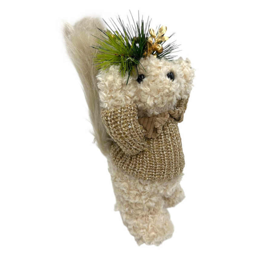 ECUREUIL DEBOUT AVEC BRANCHE