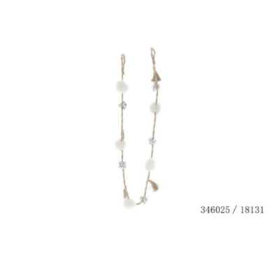 GUIRLANDE AVEC POMPONS ET