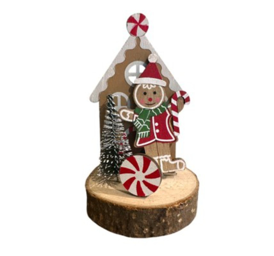 MAISON AVEC BONHOMME DE NEIGE