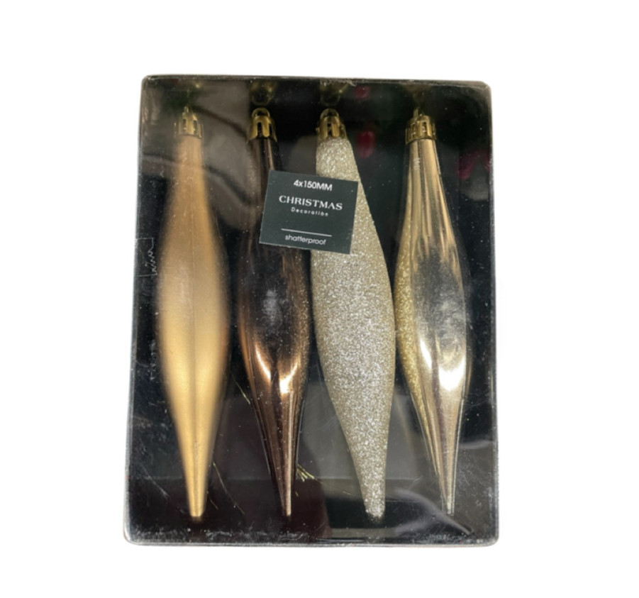 SET DE 4 ORNEMENTS GOUTTES