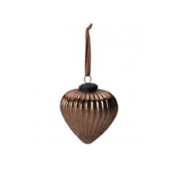 BOULE DE NOEL EN VERRE CUIVRE