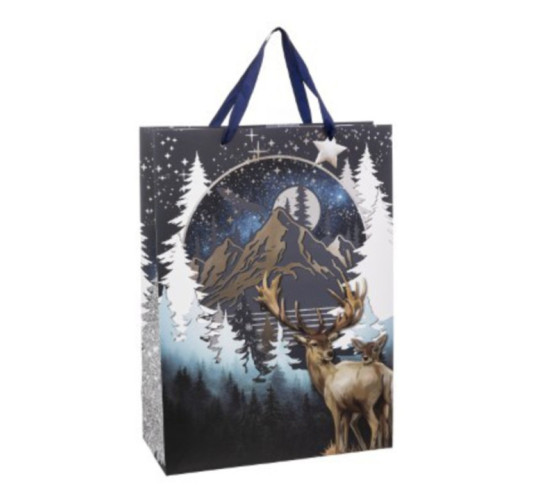 SAC CADEAU DE NOEL CERF DANS