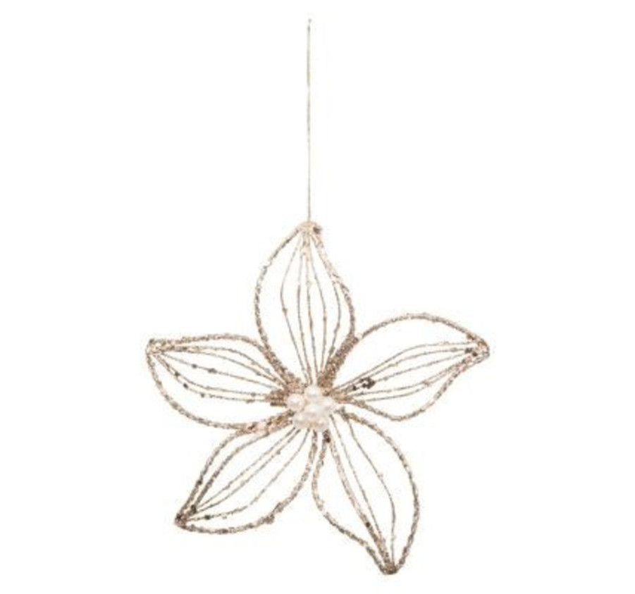 SUJET FLEUR EN METAL