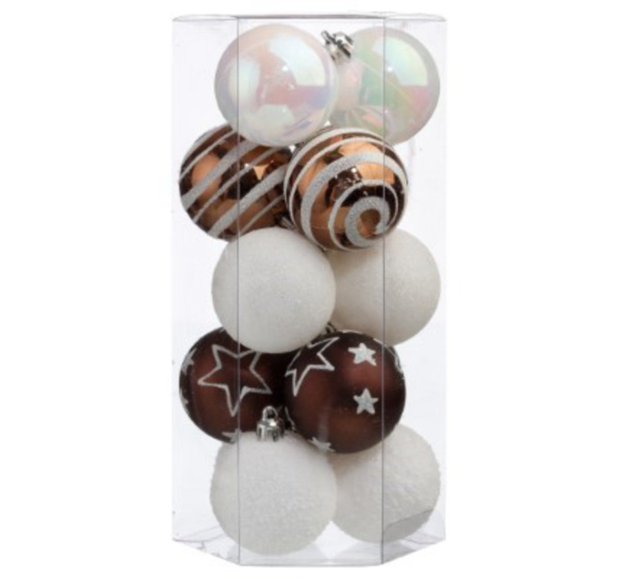 BOULE DE NOEL X15PIECES 5CM