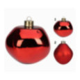 BOULE DE NOEL EN VERRE ROUGE