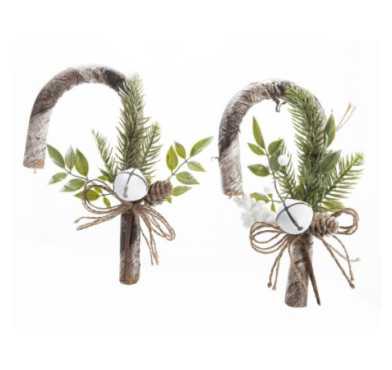 CANNE DE NOEL DECOREE POMME