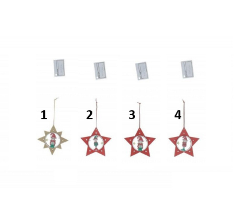 ETOILE A SUSPENDRE EN BOIS