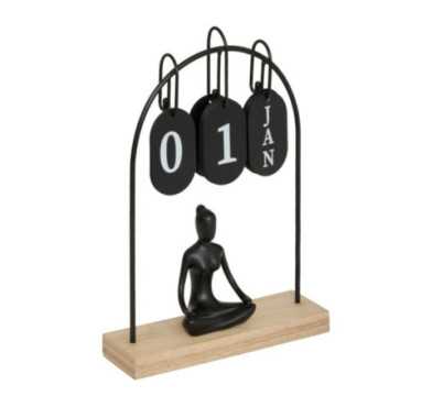 CALENDIRER EN METAL YOGI