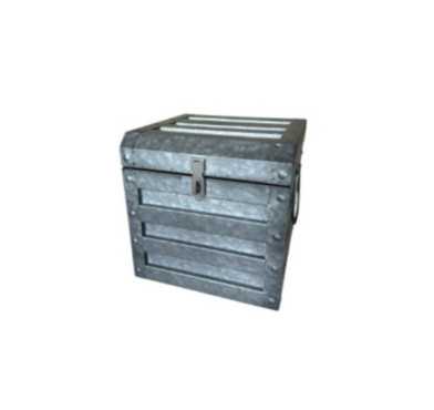 COFFRE EN METAL GRIS