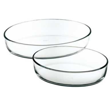 LOT 2 PLATS OVALS 35 ET 26CM