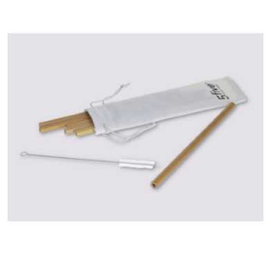 SET DE 6 PAILLES EN BAMBOU