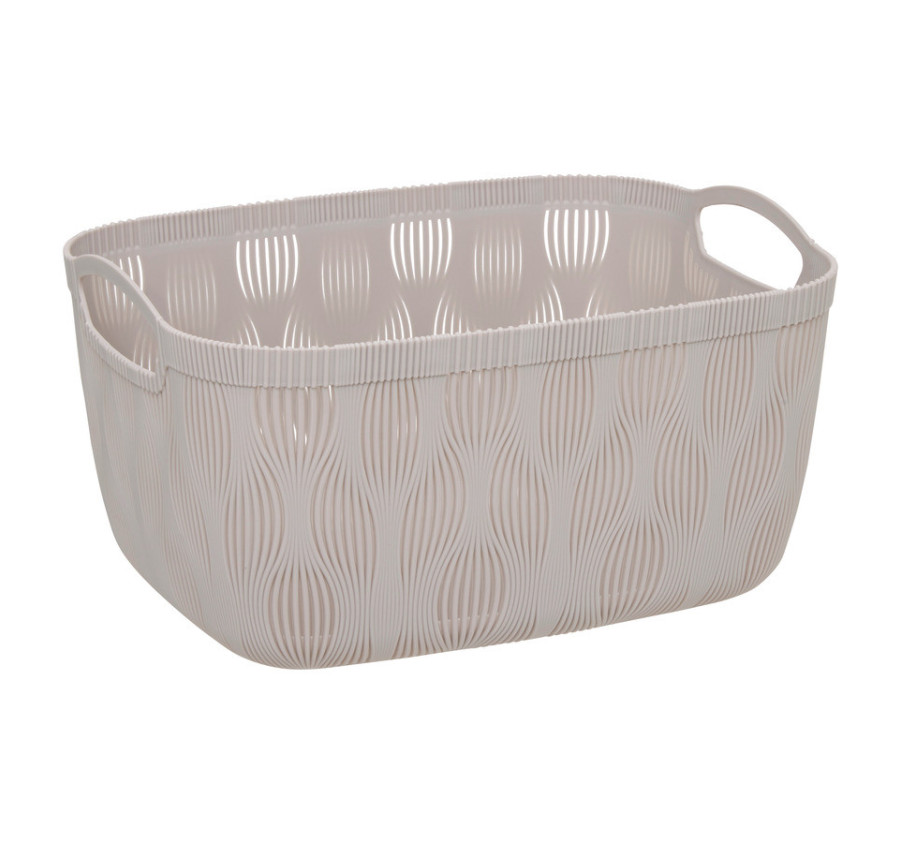 PANIER 15L MOTIF FEUILLE