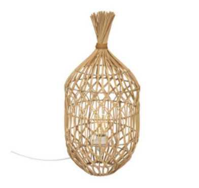 LAMPE A POSER EN ROTIN NATUREL