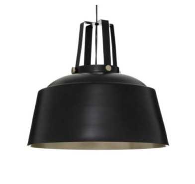 SUSPENSION SOUL EN METAL NOIR