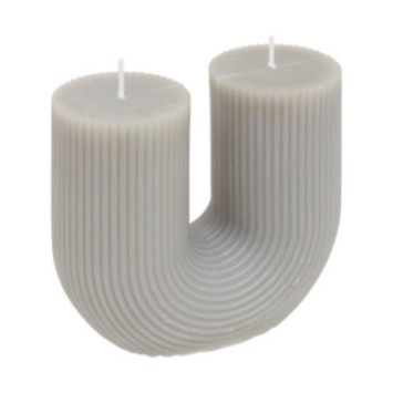 BOUGIE EN U DEMI GRIS 400G