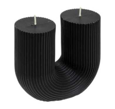 BOUGIE EN U DEMI NOIR 400G