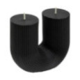 BOUGIE EN U DEMI NOIR 400G