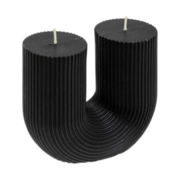 BOUGIE EN U DEMI NOIR 400G
