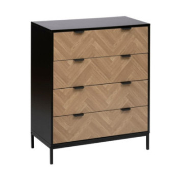 COMMODE CHEVRONS 4 TIROIRS