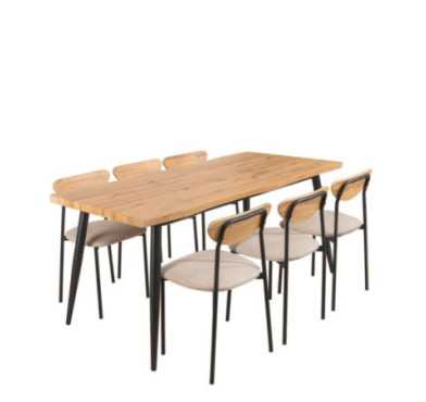 ENSEMBLE TABLE ET 6 CHAISES