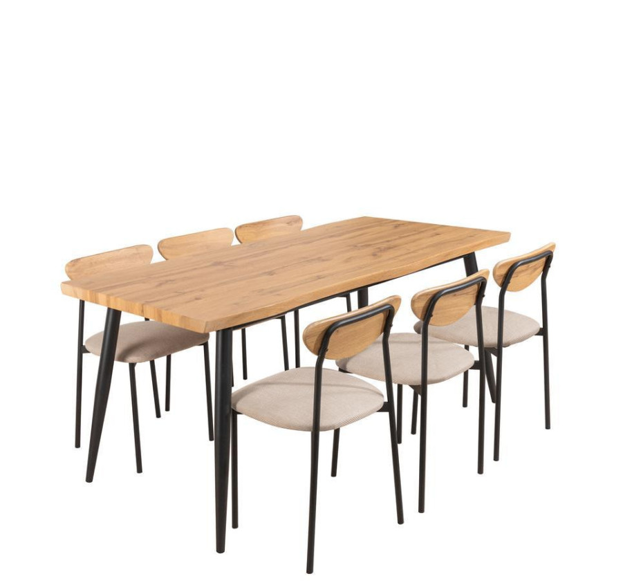 ENSEMBLE TABLE ET 6 CHAISES